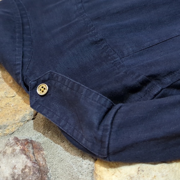 Lauren Ralph Lauren Dark Blue Linen Dress - Picture 6 of 13